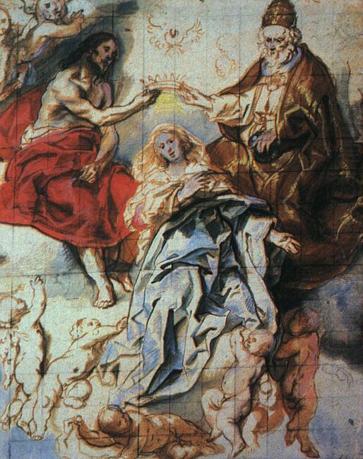 The Coronation of The Virgin by the Holy Trinity, Jacob Jordaens